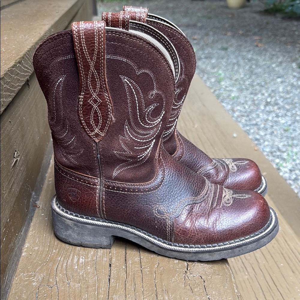Ariat Brown Leather Western Boots  cowboy size 7